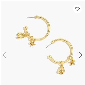 💫BRAND NEW Madewell Floral Drop Hoops💫